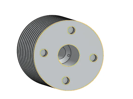 v6 heatsink 4 treaded holes CAD