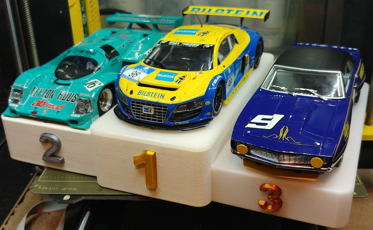 Slot Car Winners Podium