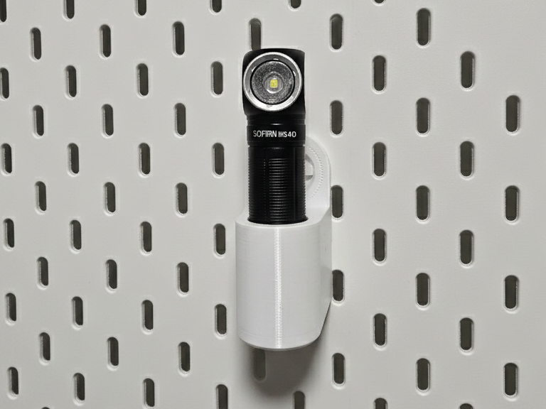 Sofirn SH40 Flashlight IKEA Skadis Holder (T-Clip)