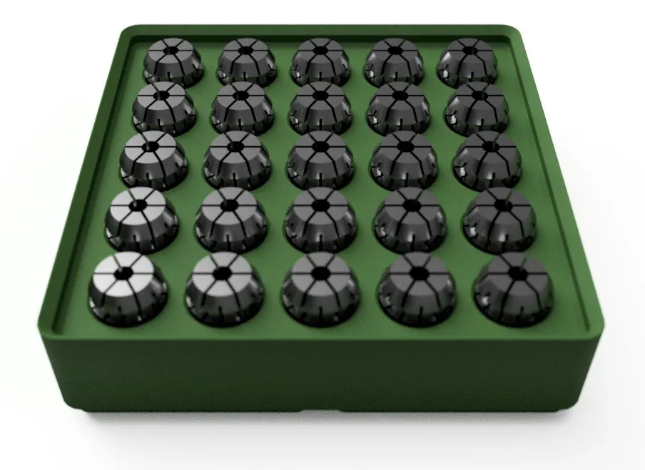 Gridfinity ER11 Collet Tray by lo-tek-hi-life | Download free STL model ...