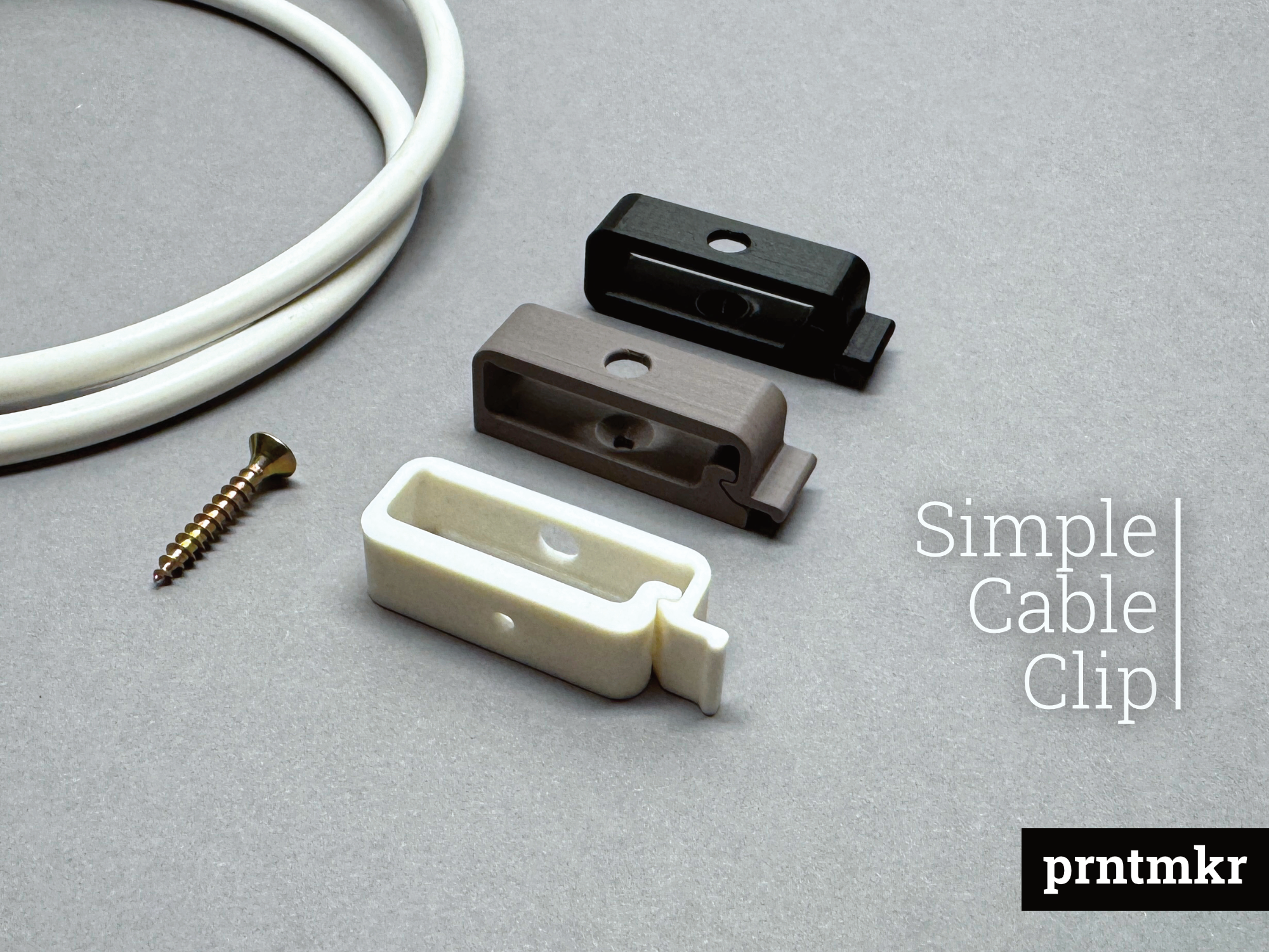 Simple Cable Clip