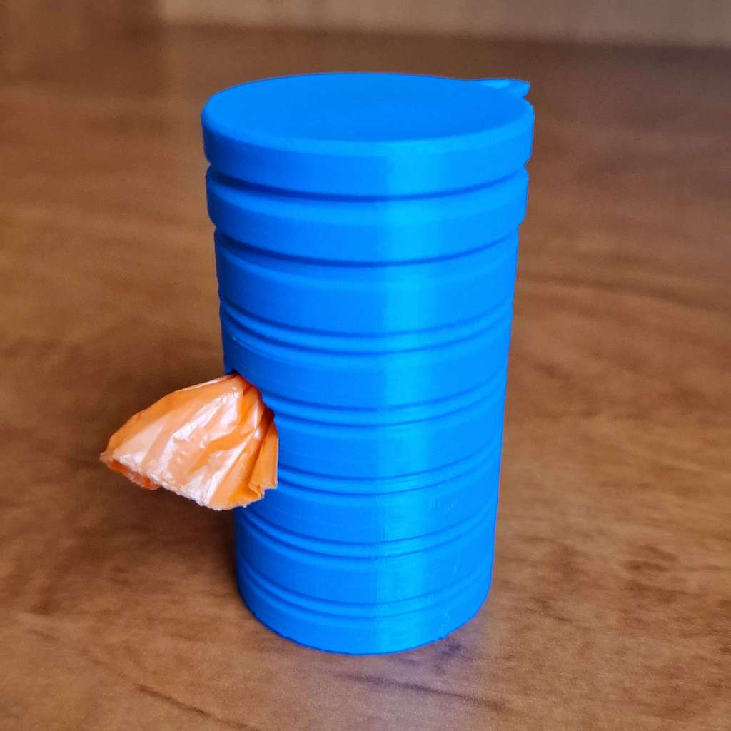 Screw cap dog bag holder by DiegoPastrana Download free STL model