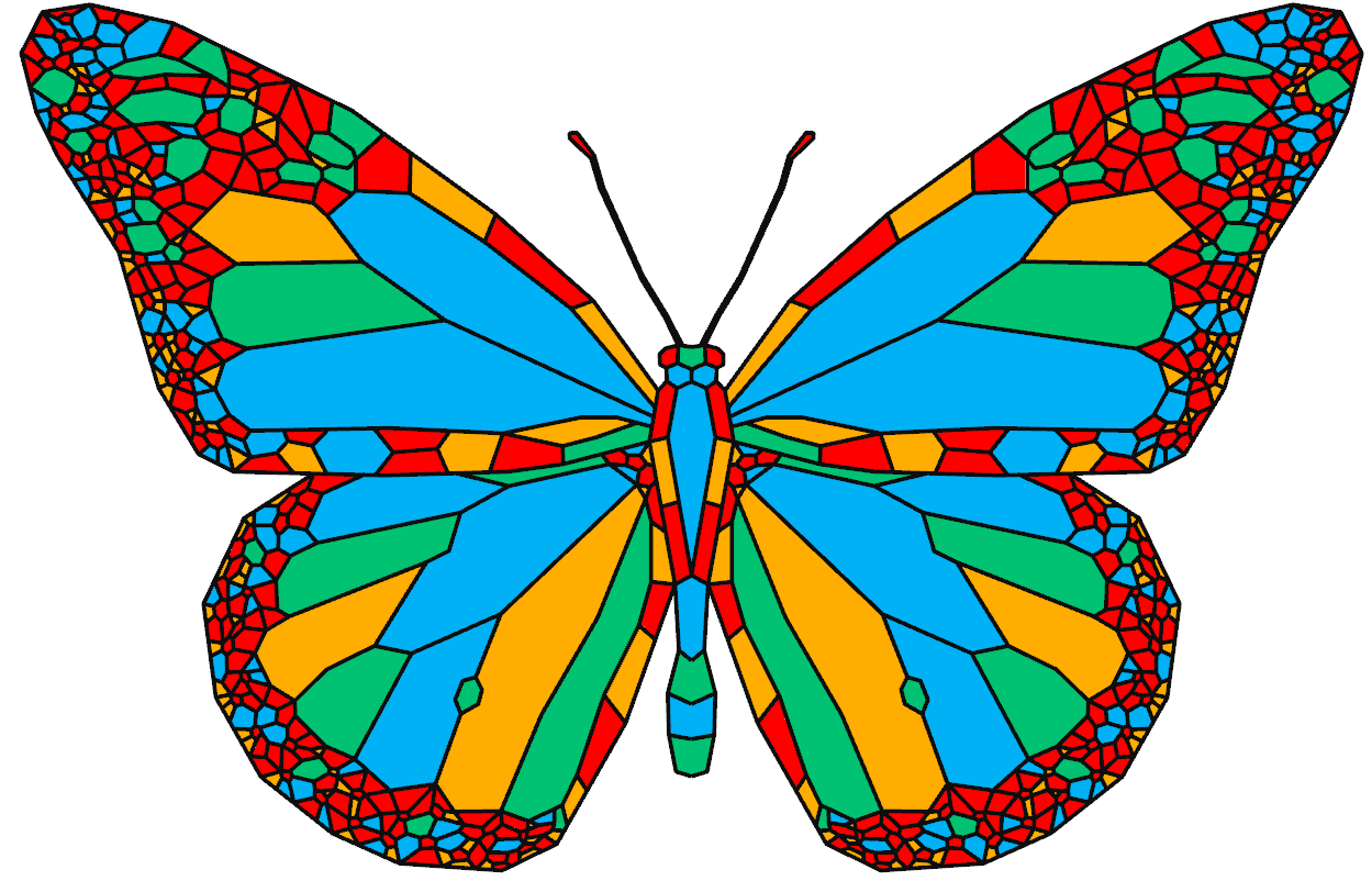 Multicolor Butterfly by robbinius18 | Download free STL model ...