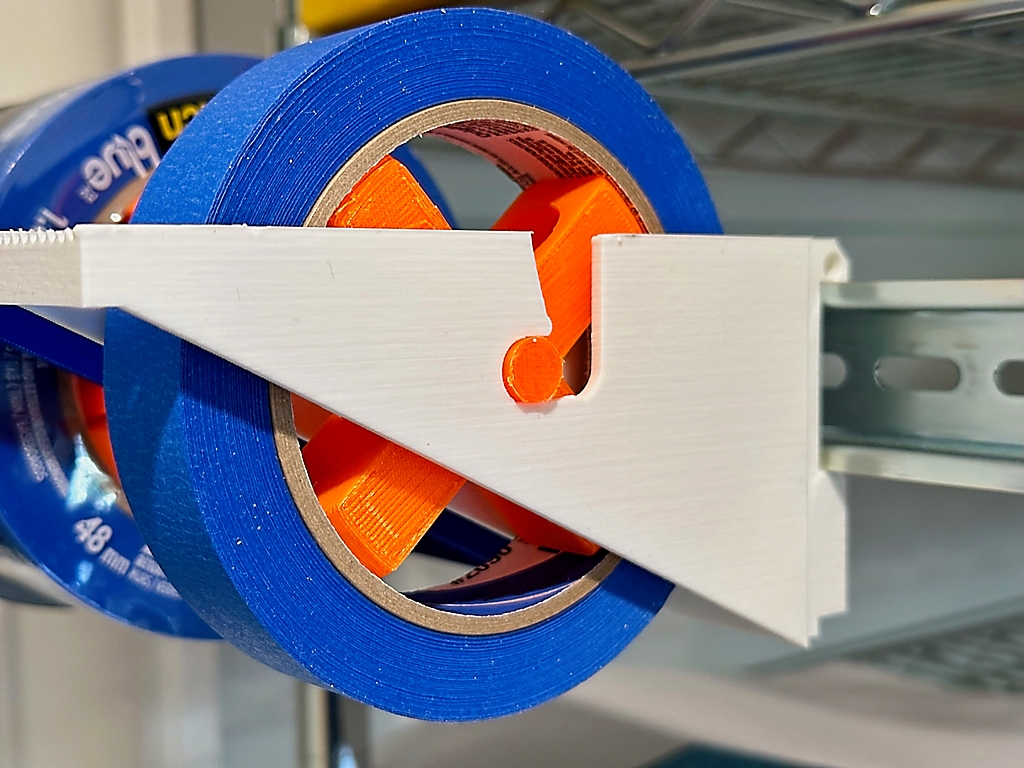 Din Rail mounted Tape dispenser - updated