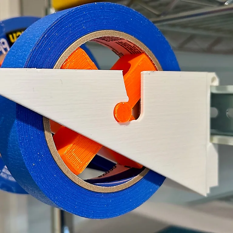 Din Rail mounted Tape dispenser - updated by NotLikeALeafOnTheWind, Download free STL model