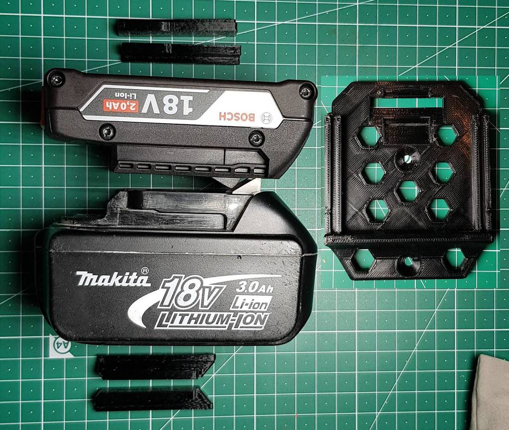 battery holder Bosch professional and Makita 18V