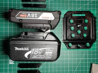 battery holder Bosch professional and Makita 18V by | Download free STL model | Printables.com