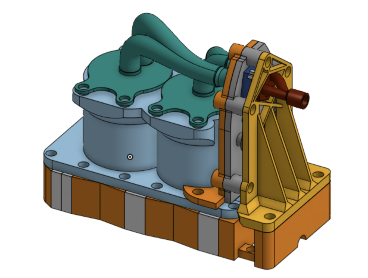 Two Cylinder Inline Air Engine by Robert Lang | Download free STL model ...