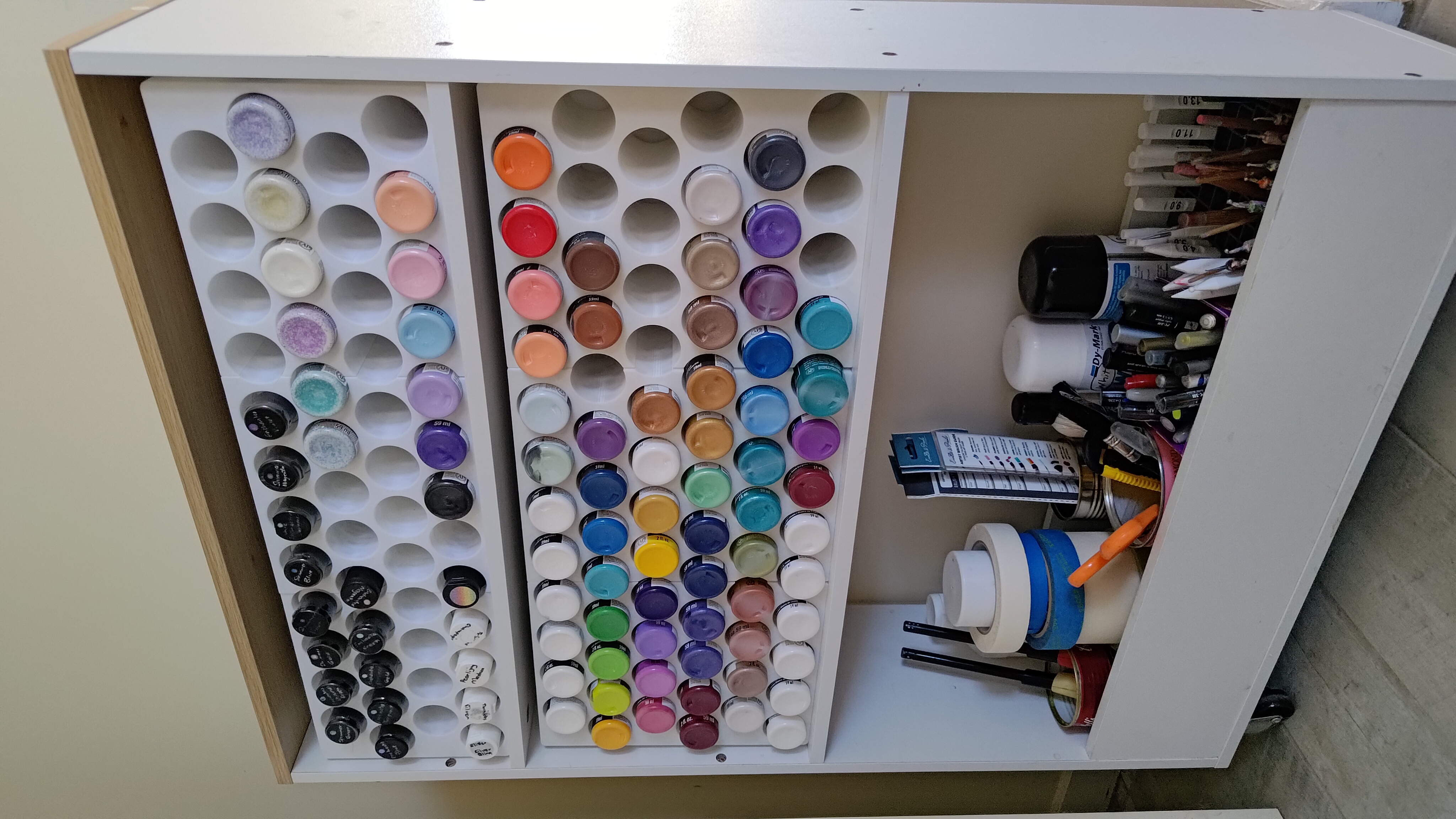 Craft Paint Bottle Organising Rack