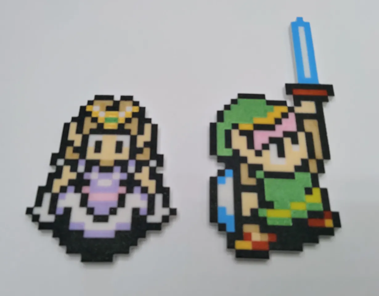 The Legend of ZELDA 3D Link pixel Bead Figure 