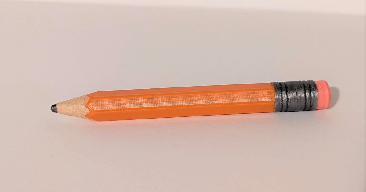 Oversized Pencil by Ken Mills Download free STL model