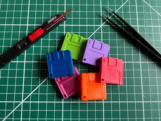 Micro Floppy Disk Material Swatch