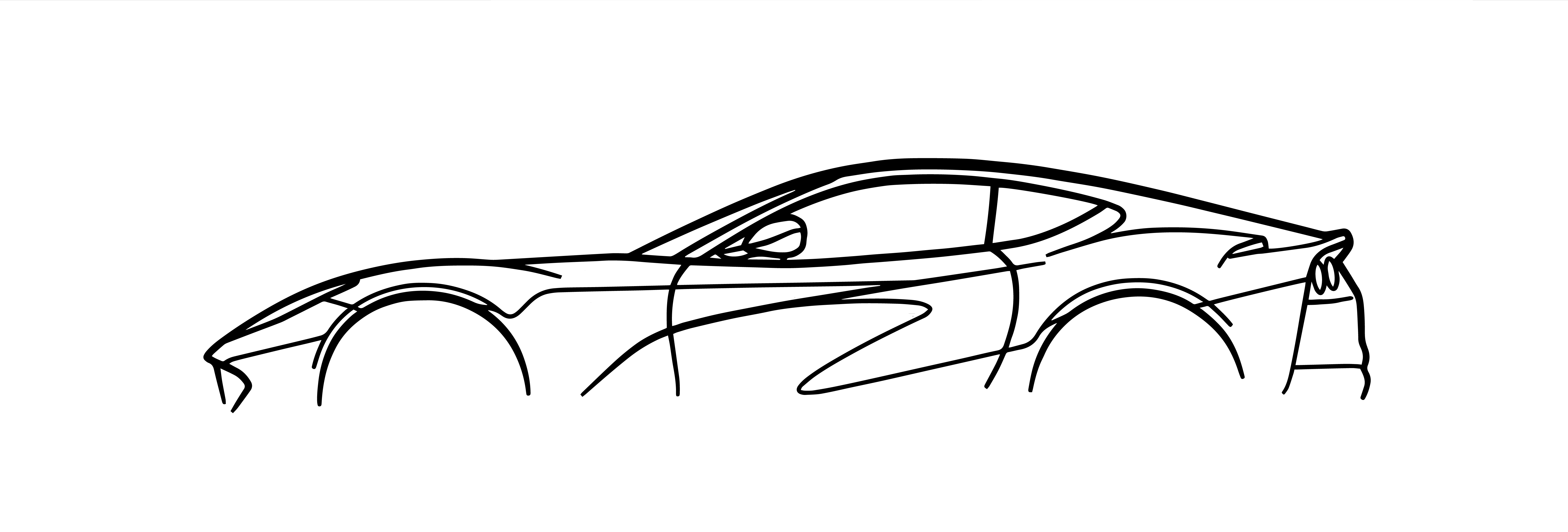 Ferrari 812 Superfast Silhouette Wall Art