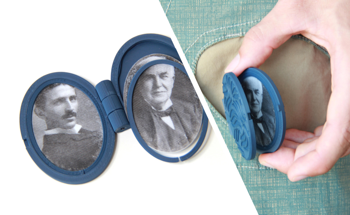 Locket (Medallion) with Toner Transfer Photos