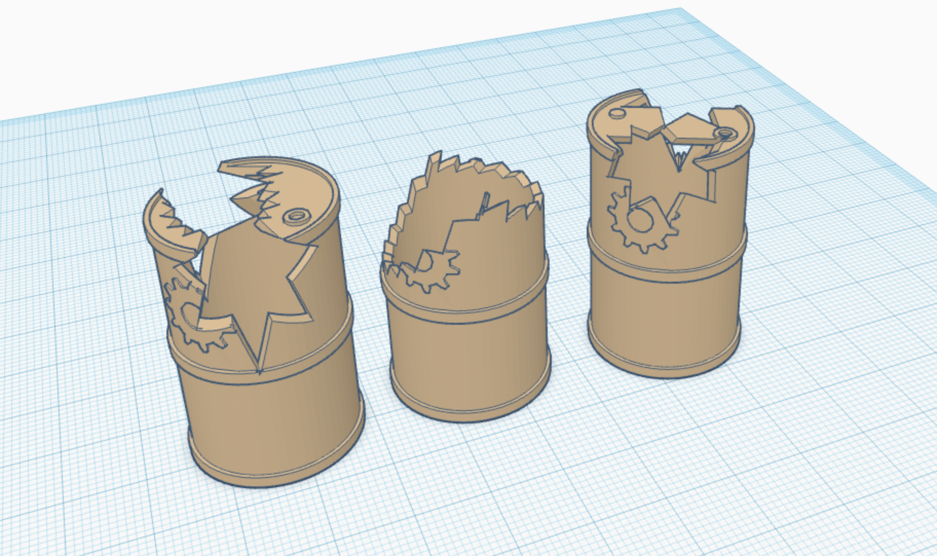 Wargame Walls Wrecked Barrels Section 18