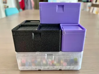 Gridfinity ziploc bag storage box by UnoriginalElephant