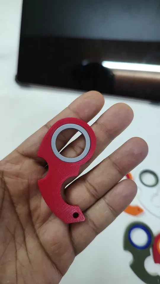 Karambit Spinner Keychain, with no bearing. by MadRajib, Download free STL  model