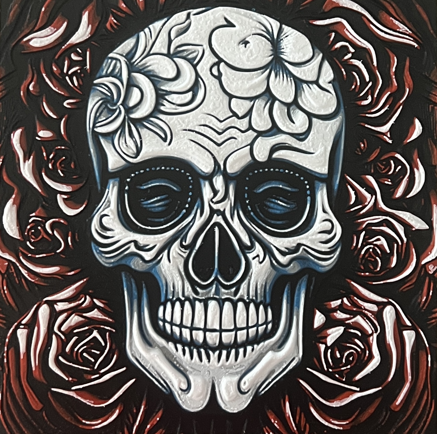 HueForge Skull & Roses