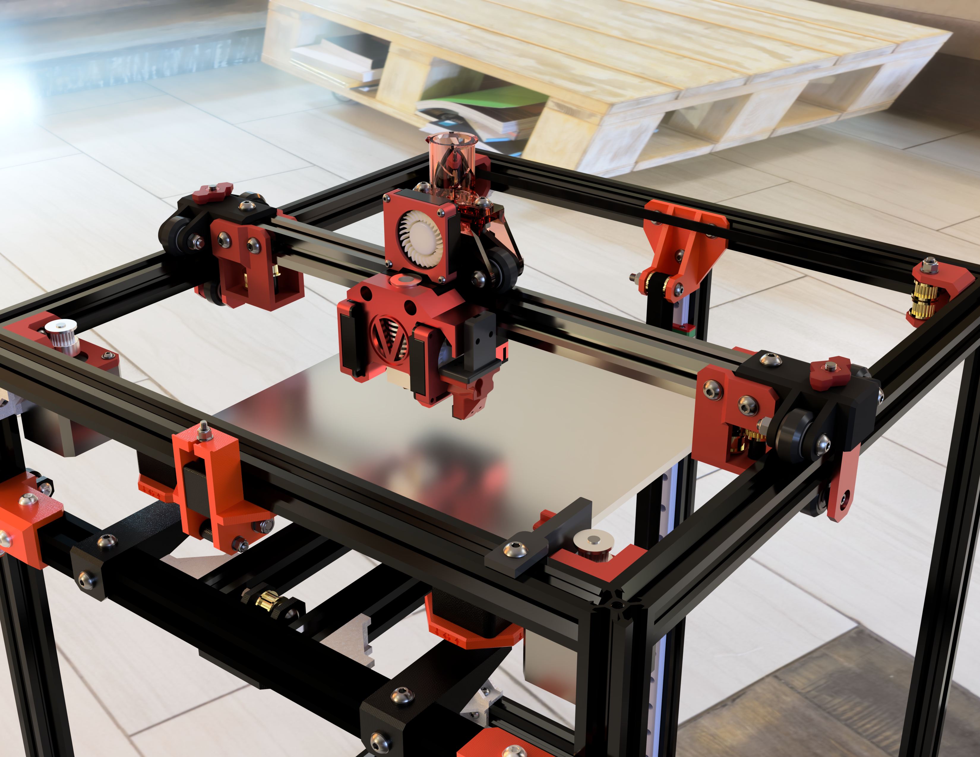 V-wheel corexy 3d printer babyking