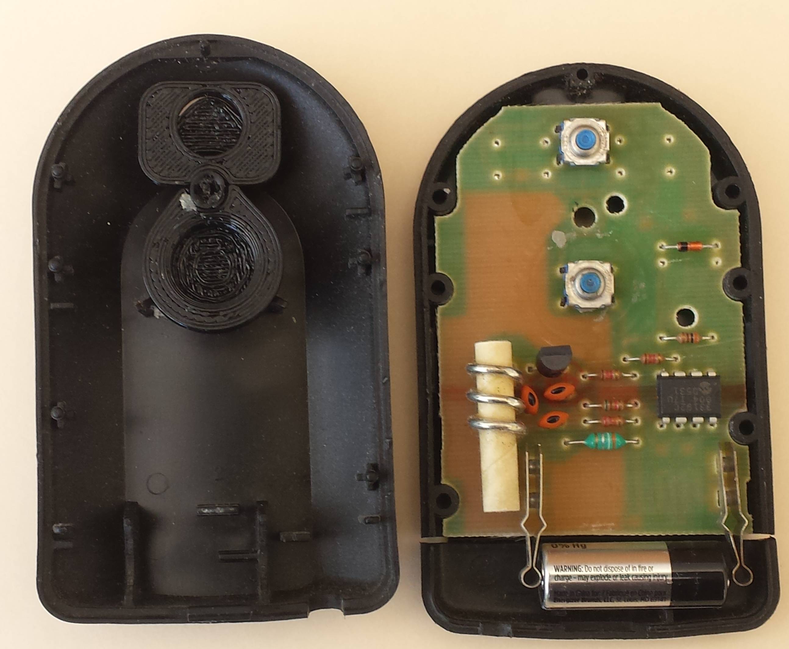 Overhead garagedoor opener replacement remote buttons by Stillpointx Download free STL model