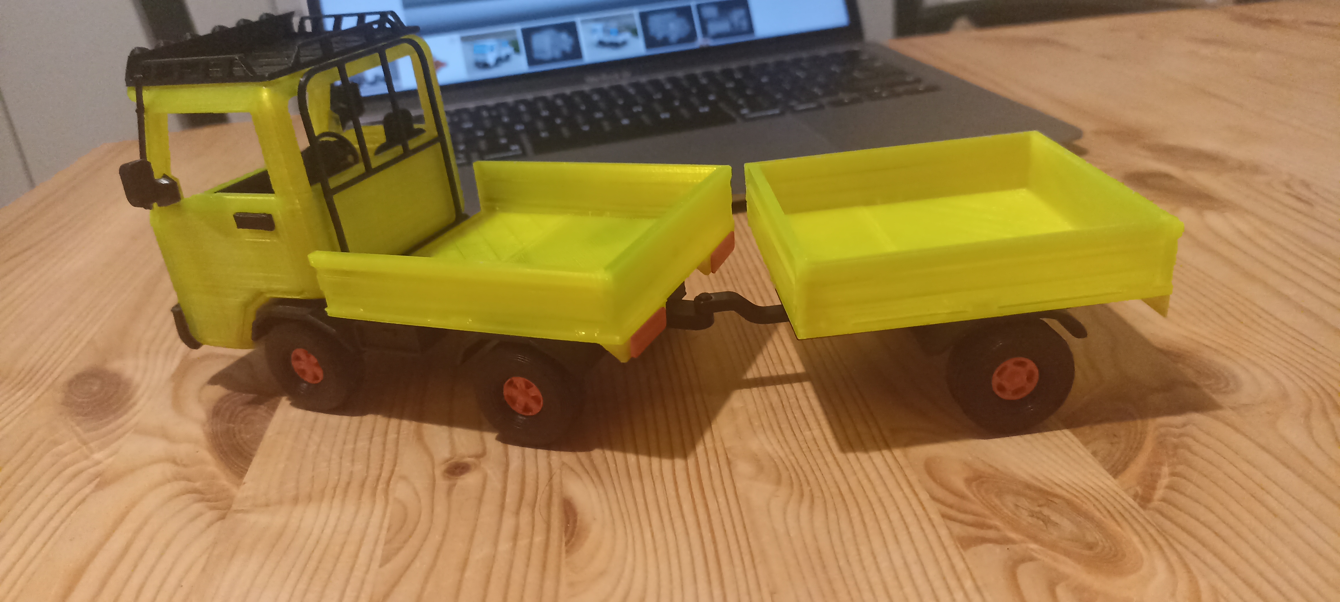 Trailer and tow hitch for the Kei Truck by Misael | Download free STL