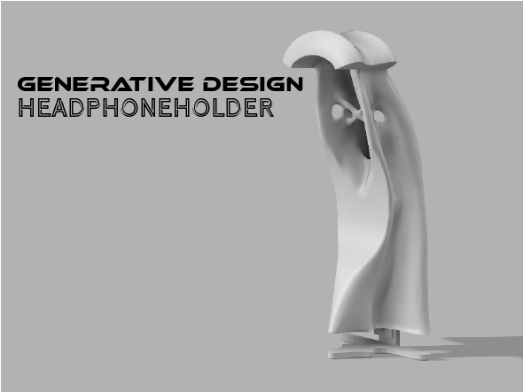 Headphone Holder Stand Desk Generativ Design