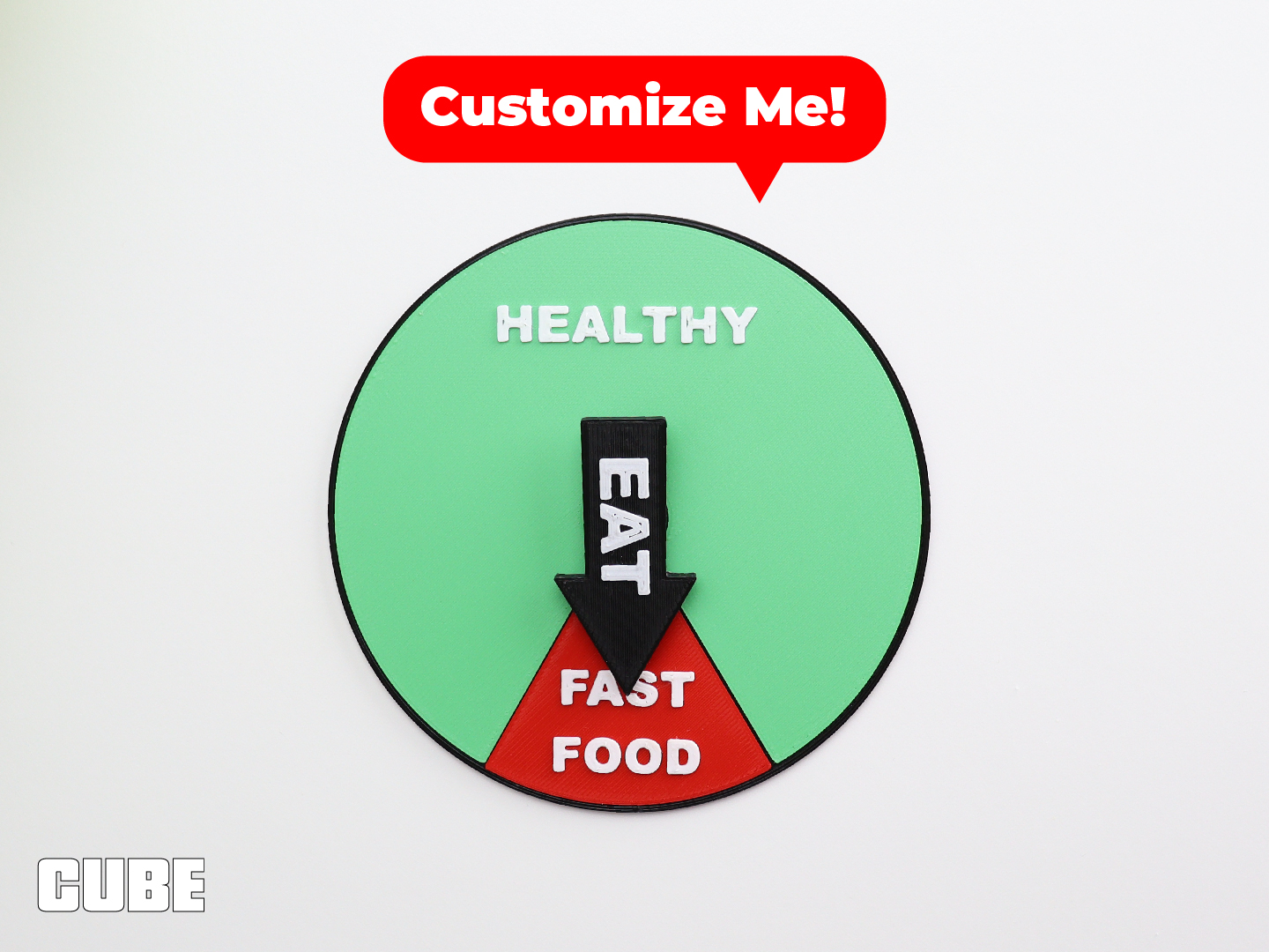 Customizable Wheel of Fortune by CUBE3DWORLD Download free STL model