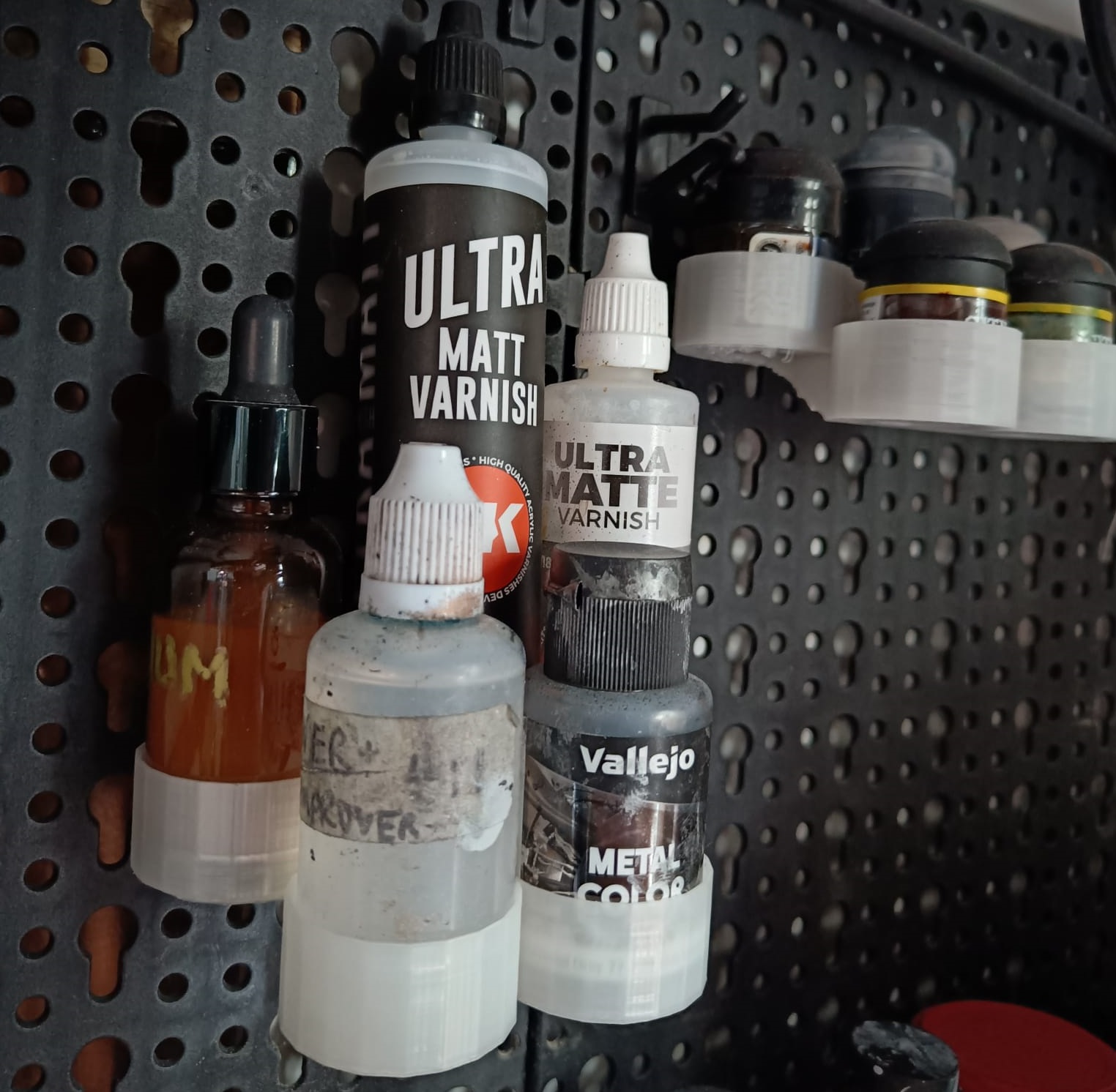 36mm paint bottle holder for Parkside pegboard