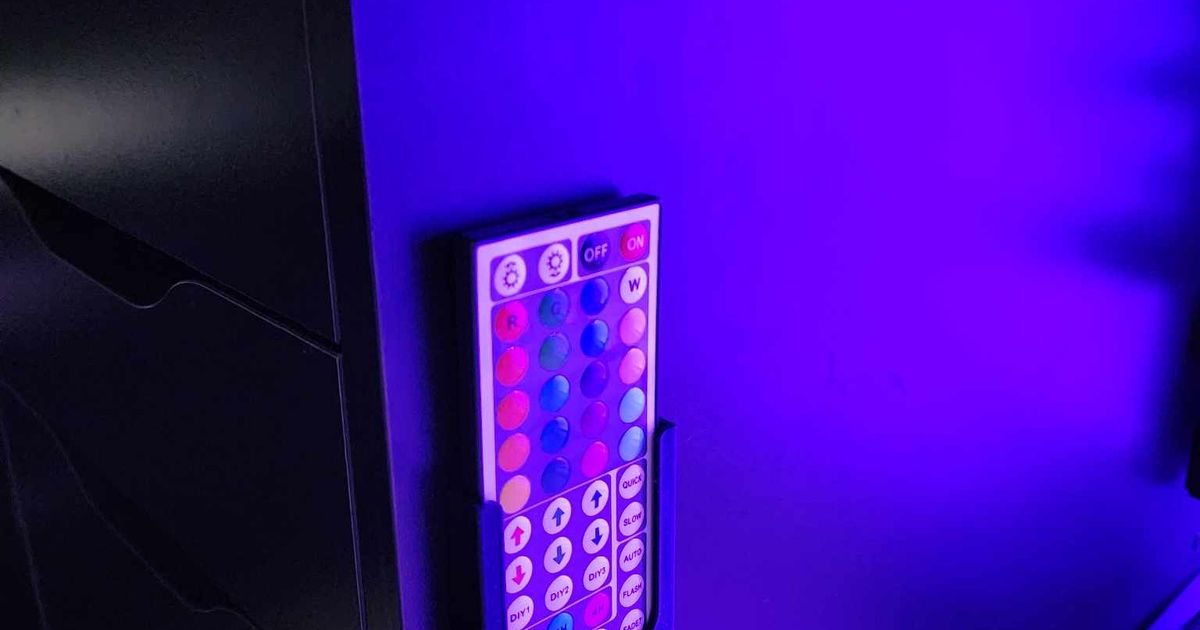 Led Strip Ir Remote Holder By Jared Doppenberg Download Free Stl Model Printables Com