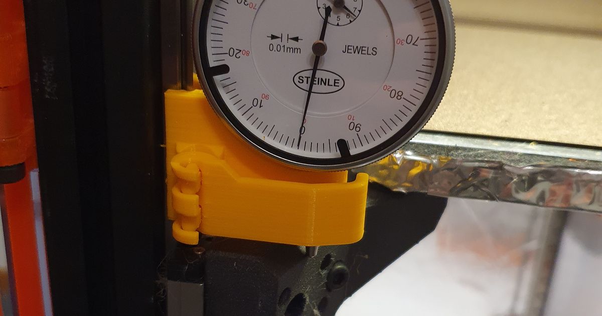 Linear rail clamp for measurement gauge 100 printed. by BAP