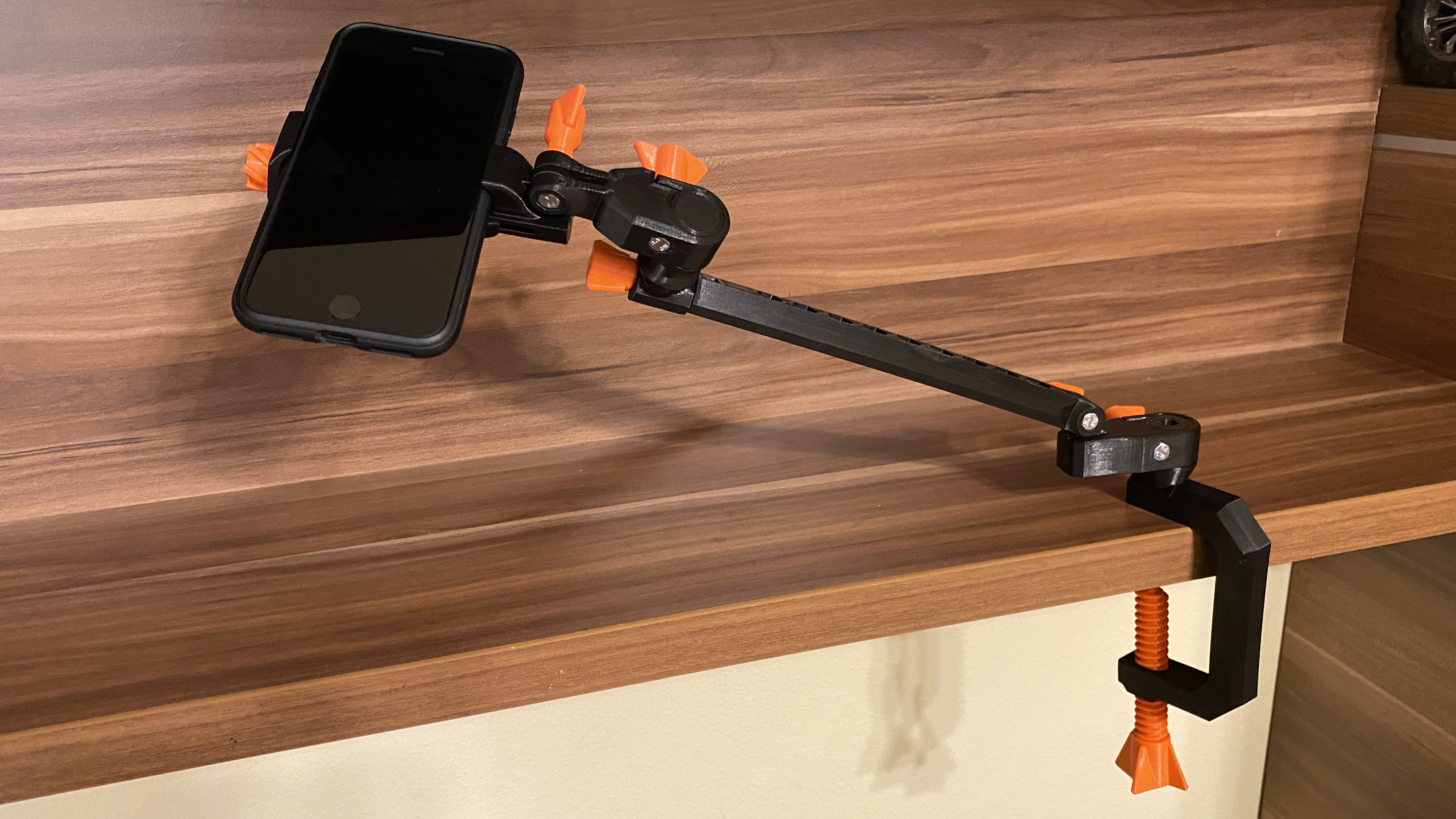 Variable Mobile Phone Holder With Clamp By Du an Download Free STL variable-mobile-phone-holder-with-clamp-by-du-an-download-free-stl