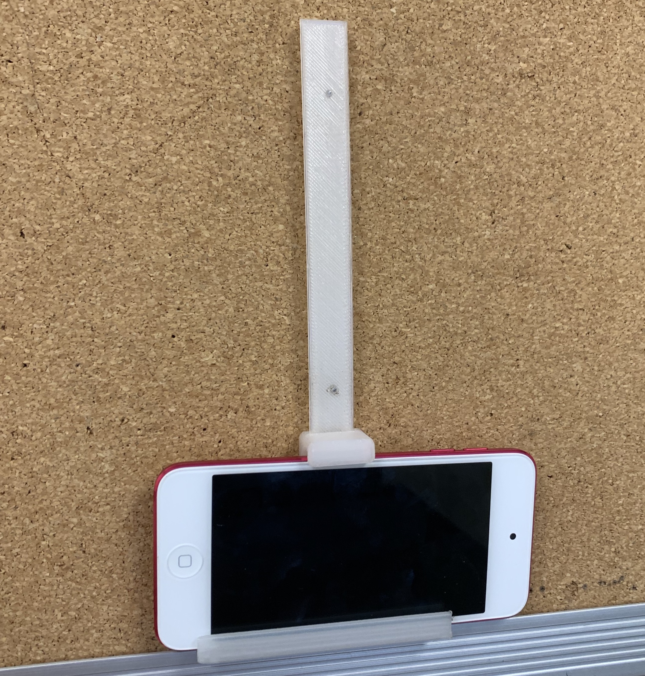 Corkboard device holder