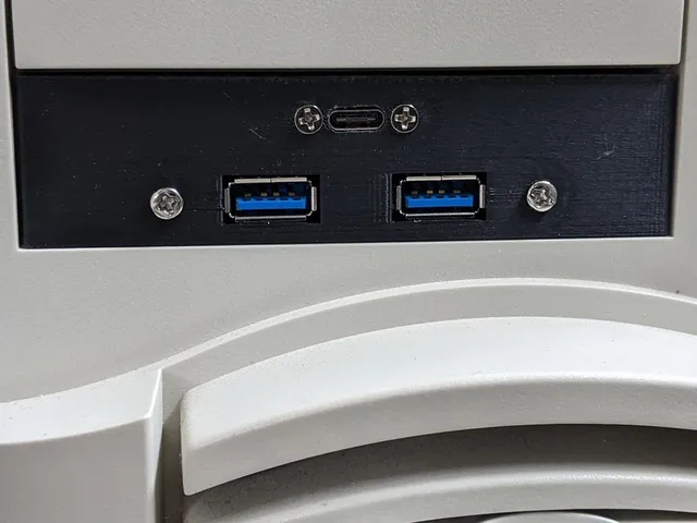 3.5" Drive Bay Cover for Antec with USB 3 and Type C Ports