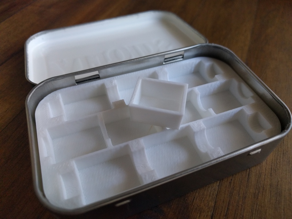 Altoids Tin Paint Palette and Pans by hakmo Download free STL model