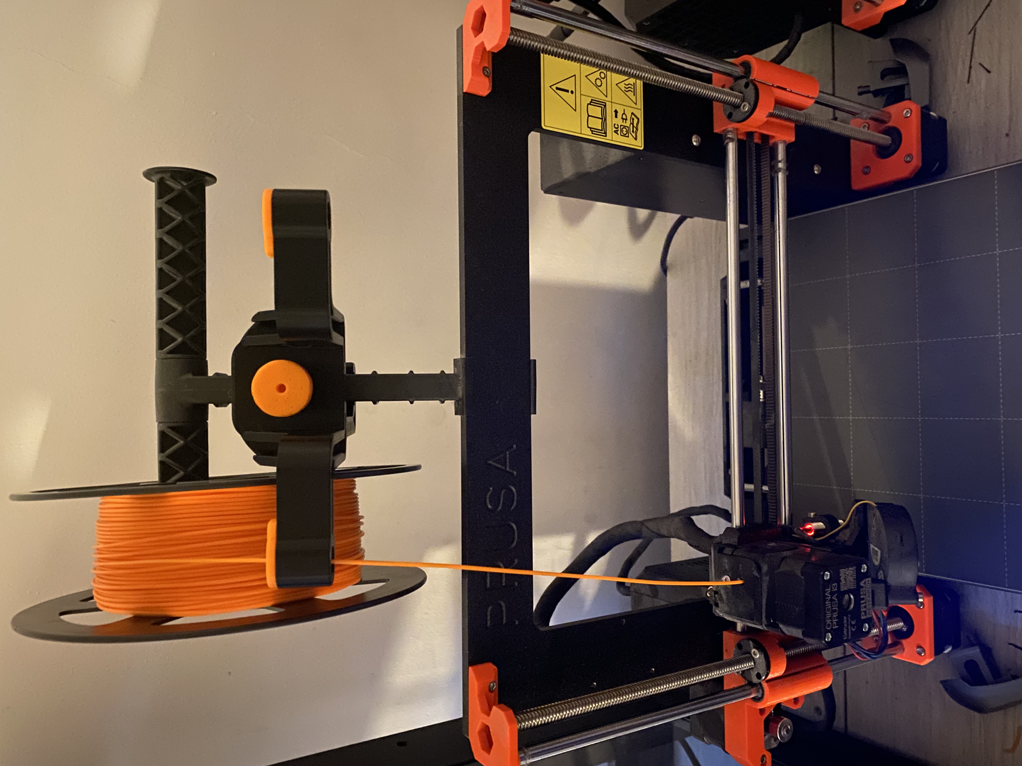 Clamp on, Filament Guide with 12mm PTFE for Prusa mk3