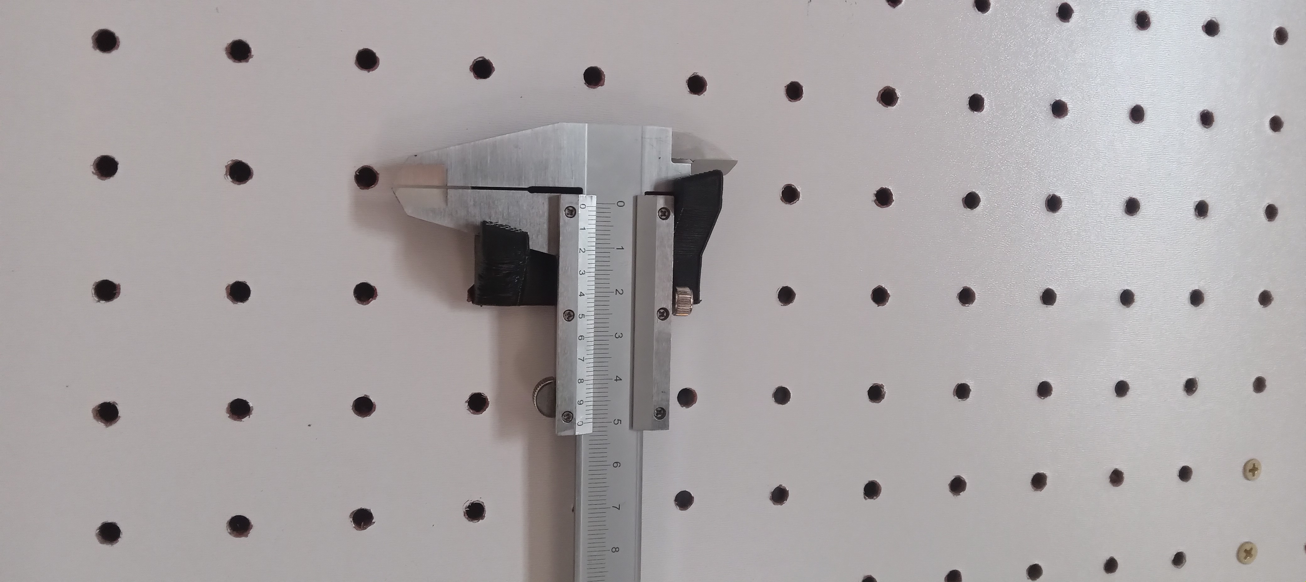 Caliper Holder for Pegboard 3D model thumbnail