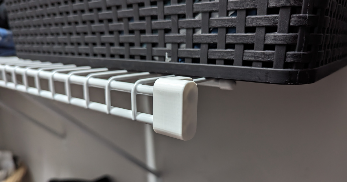 Protector for wire closet organizer shelf by Jeremy Villalobos