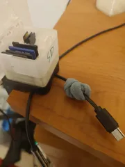 Multifunctional cable organizer desk clamp
