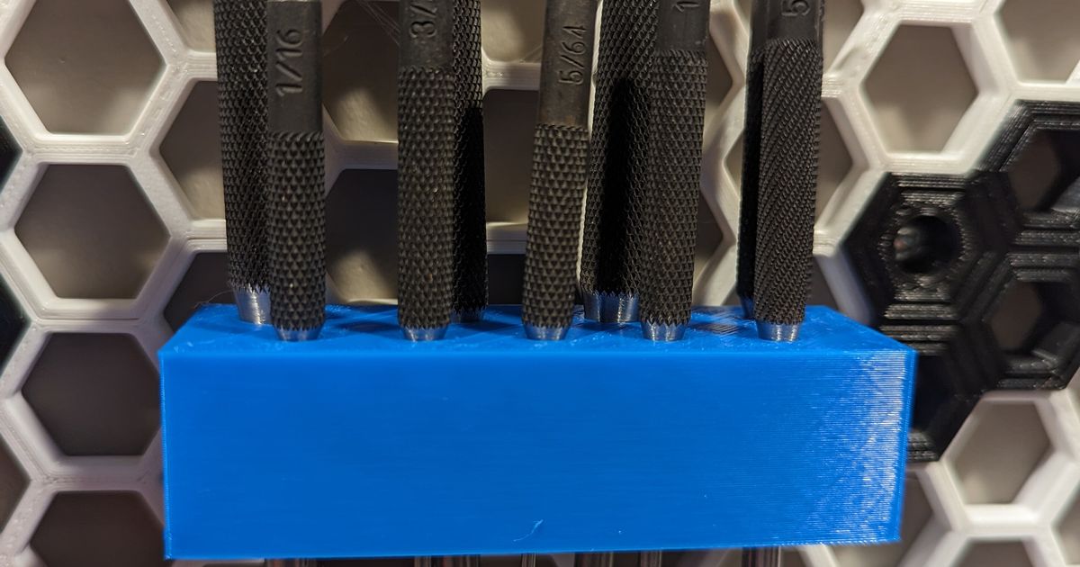 Punch Set Holder for Honeycomb Wall Storage by Gertavius | Download ...