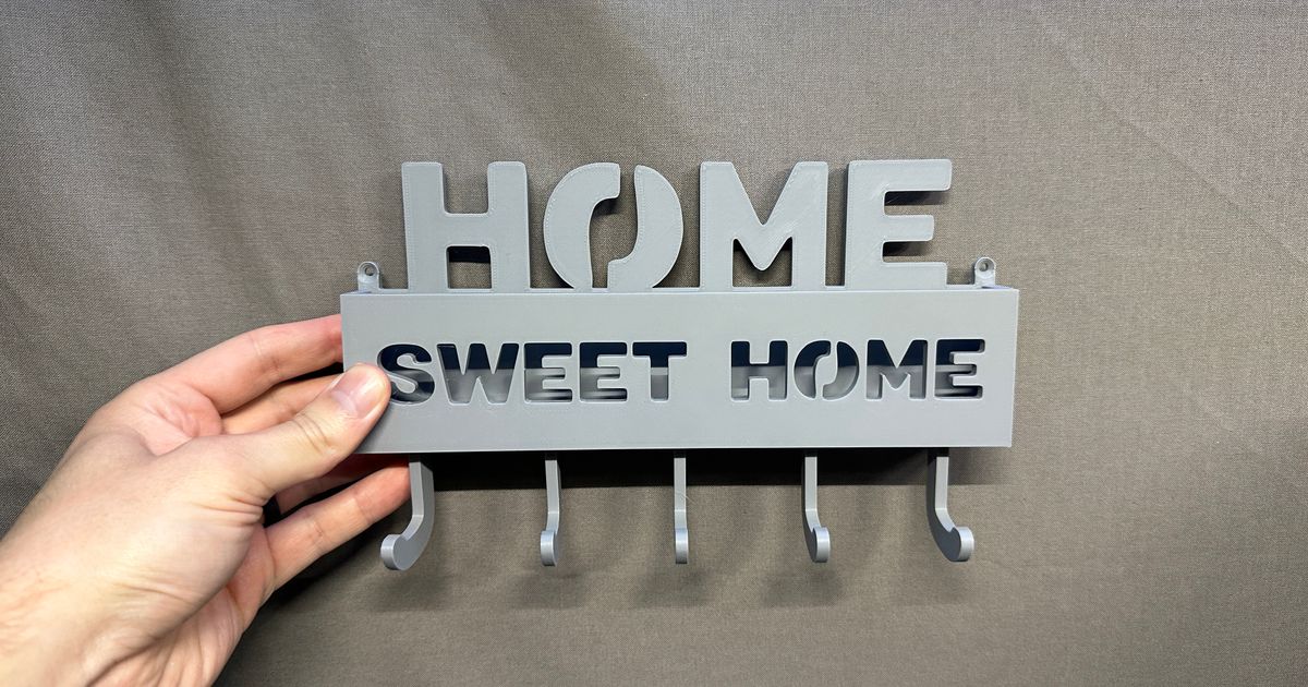 Key Rack (Multipart, Parametric) by Butter Pockets | Download free STL ...