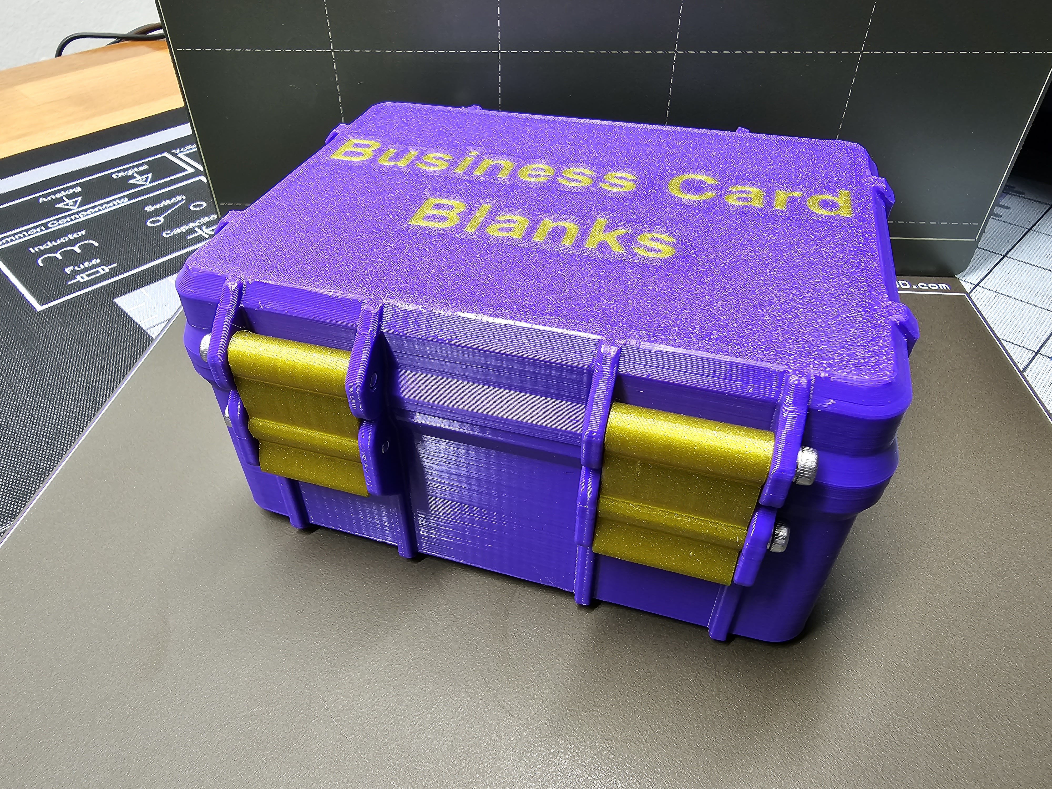 Metal Business Card Case (Holder) - REMIX by Griff, Download free STL  model