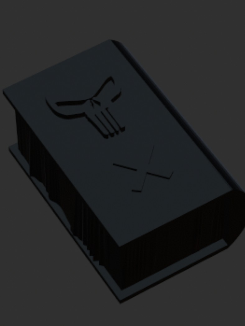 Miniatura 3 do modelo 3D Skull book