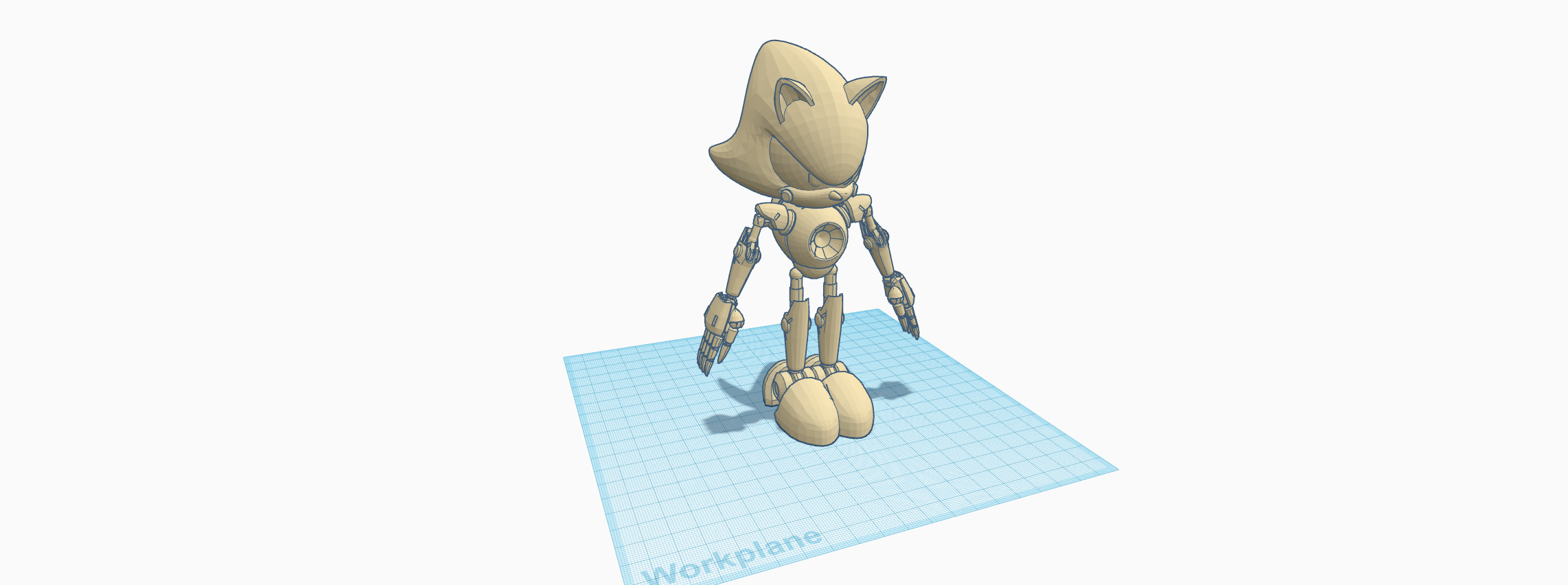 Mecha Sonic 3D model 3D printable