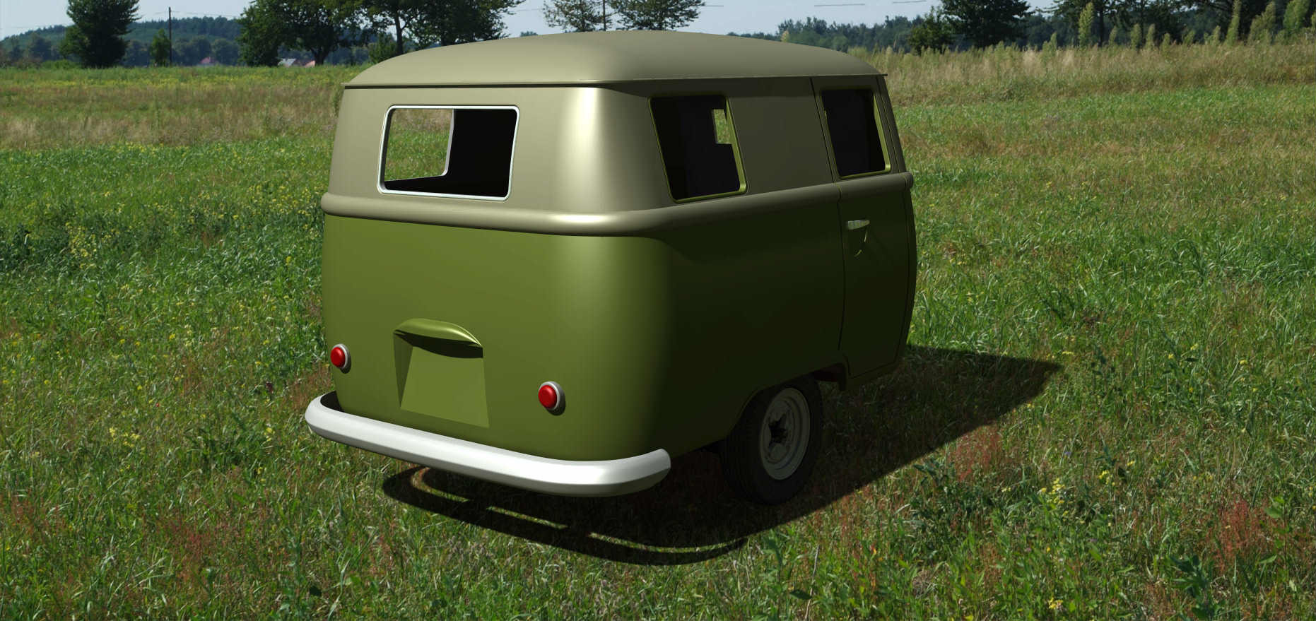 VW T2 Style Camping Trailer By Walid Khier Download Free STL Model vw-t2-style-camping-trailer-by-walid-khier-download-free-stl-model