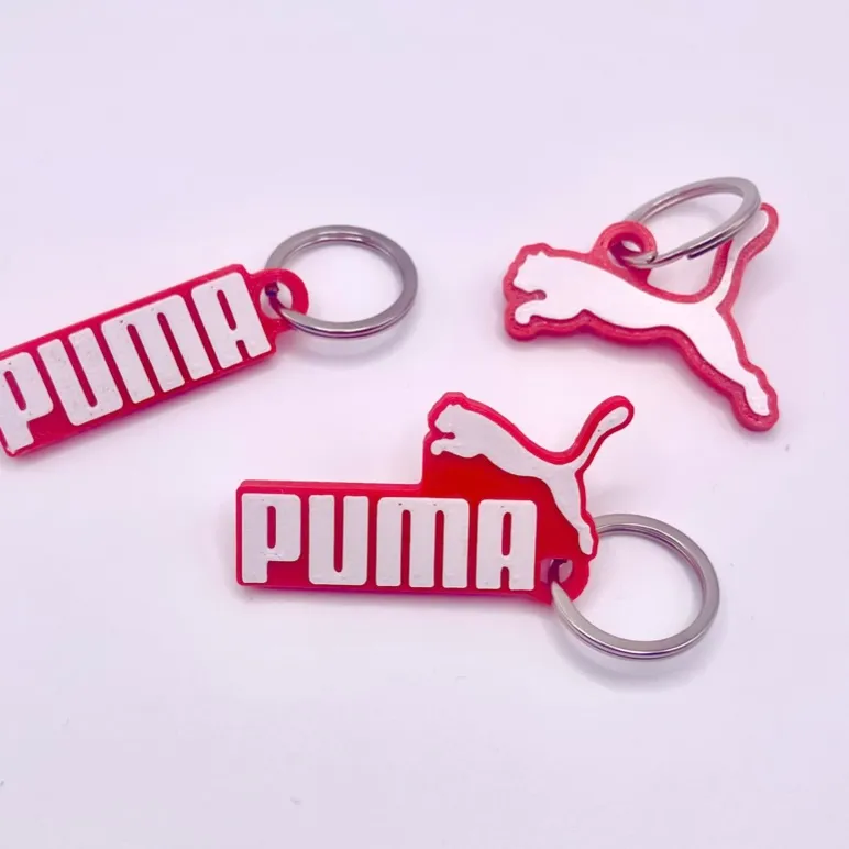 Puma Logo Keychain by MrViddy, Download free STL model