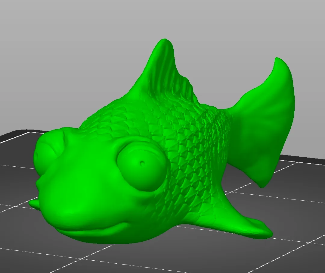 Fish Sculpture - 3D Print Model by polunochnik