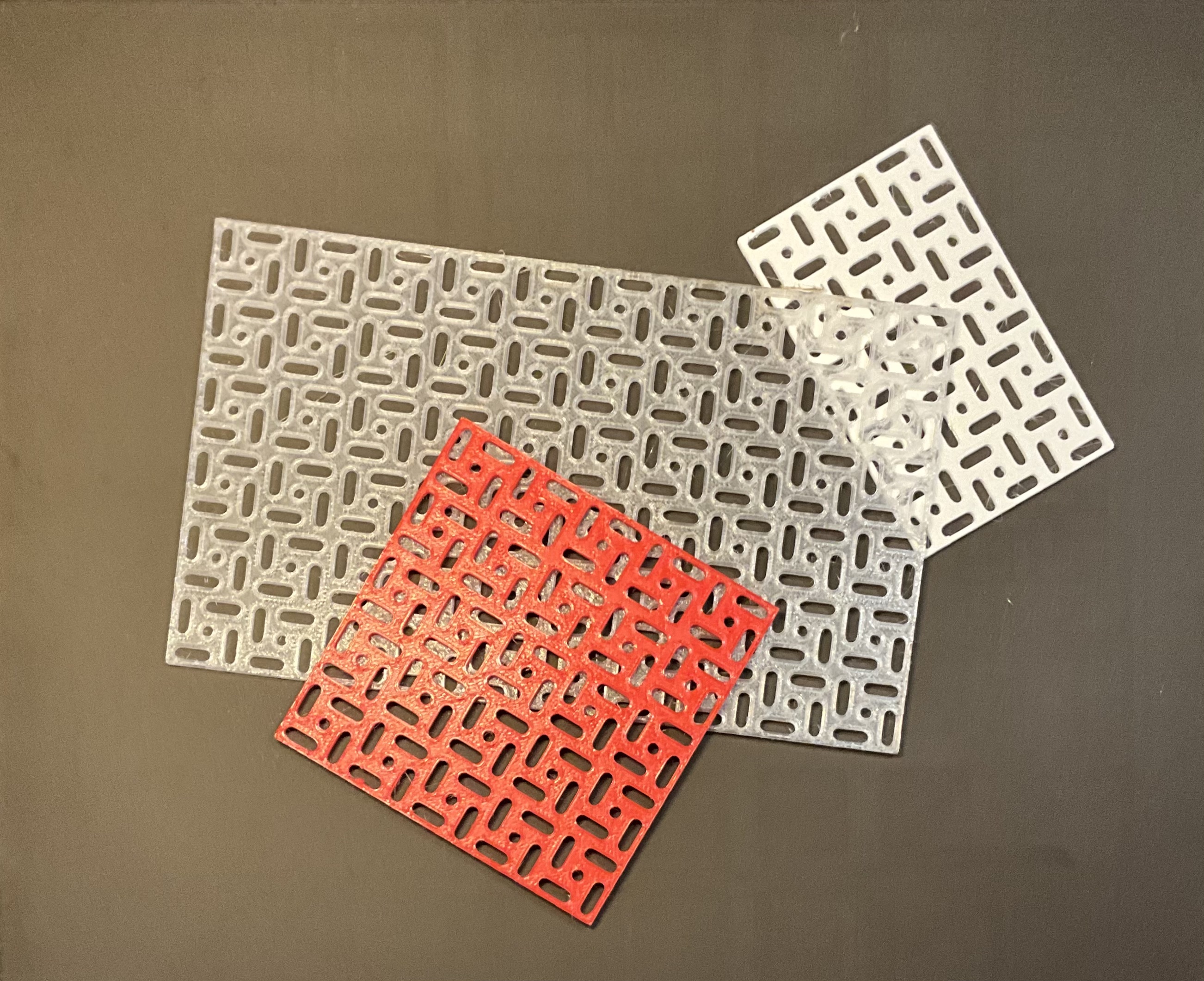 Swirly Mounting Grid for 0.1" PCBs