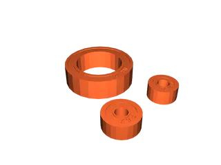 MR128, MR62 and MR52 bearings. by PolyForge | Download free STL model ...