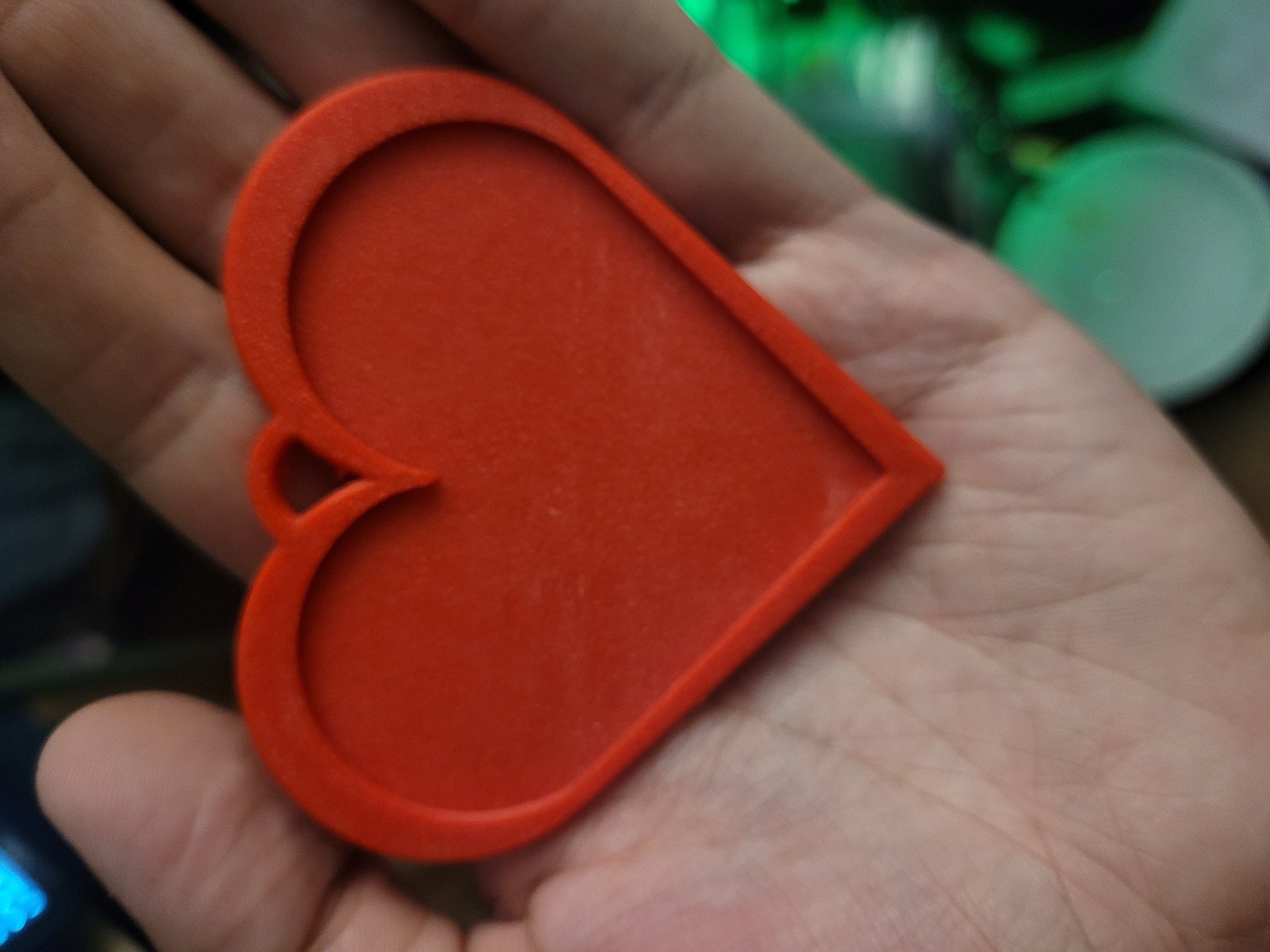 double sided Blank Heart shaped TPU Tag