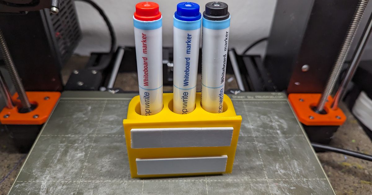 WhiteboardMarkerHolder by Frankey Download free STL model